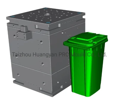 Пластиковый инъекционный контейнер для мусора 60 л, 100 л, 120 л, 240 л, большой открытый мусорный бак, контейнер для мусора, готовая подержанная форма